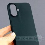 Чорний матовий чохол для Apple iPhone 16 Plus