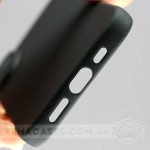 Чорний матовий чохол до Apple iPhone 16 вид знизу