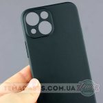 Чорний матовий чохол для Apple iPhone 13 Mini з додатковим захистом камери