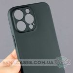 Чорний матовий чохол для Apple iPhone 13 Pro з додатковим захистом камери