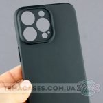 Чорний матовий чохол для Apple iPhone 15 Pro Max з додатковим захистом камери