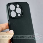 Чорний матовий чохол для Apple iPhone 15 Pro з додатковим захистом камери